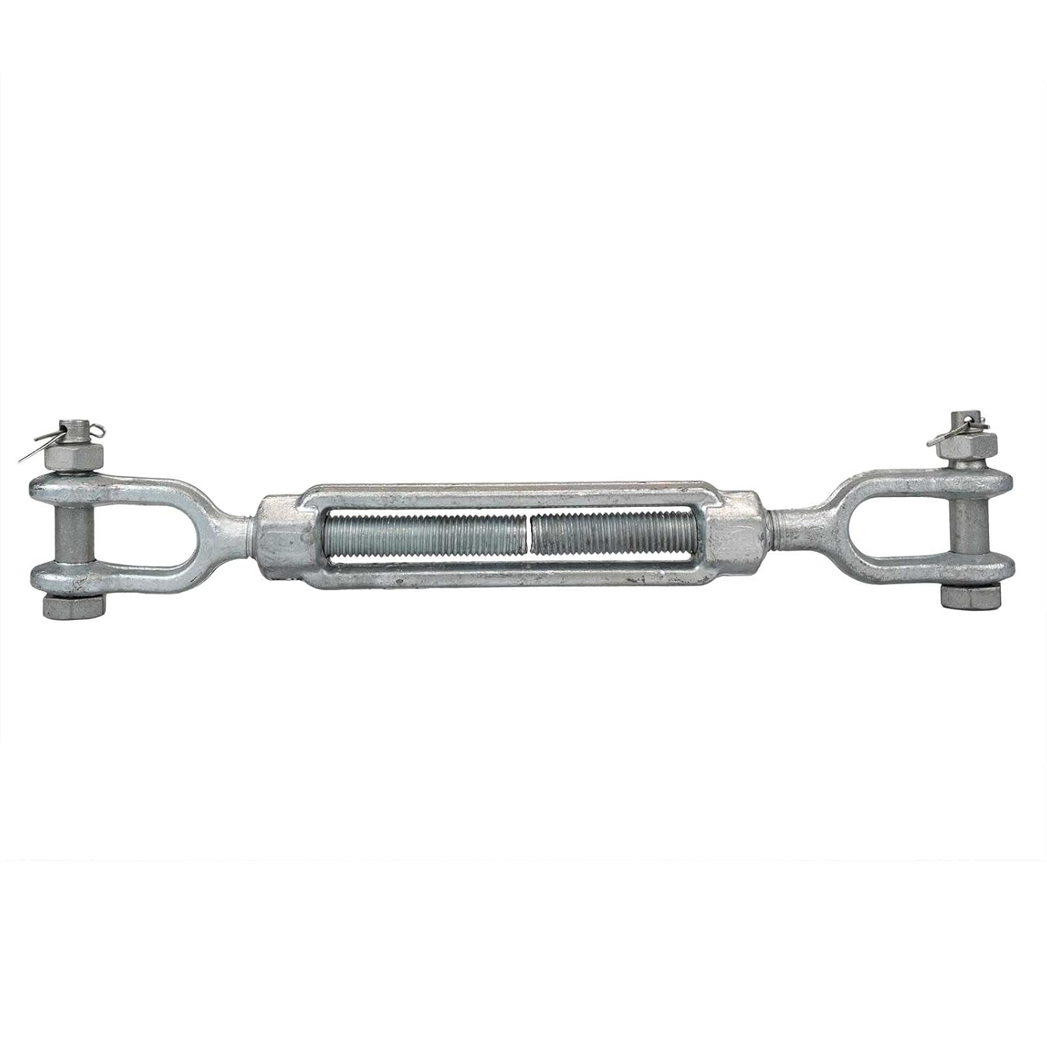 Inch x 12 Inch Jaw and Jaw Galvanized Turnbuckle, Working Load Limit