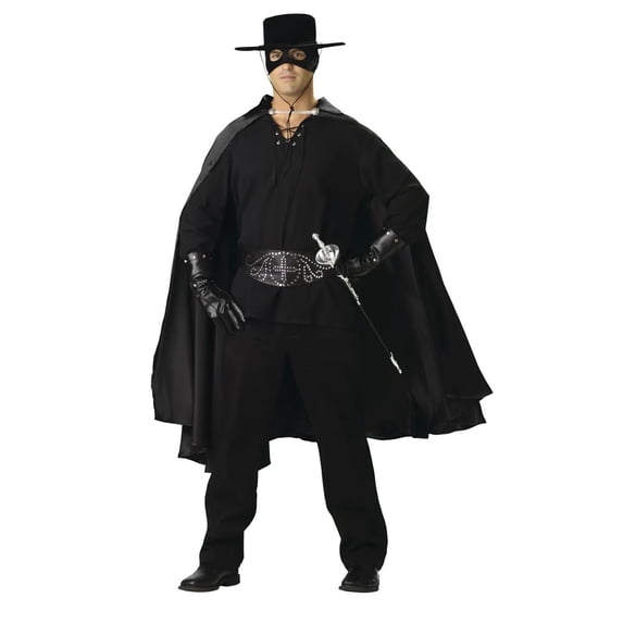Incharacter Costumes Men's Black Bandido Costume - Size Medium
