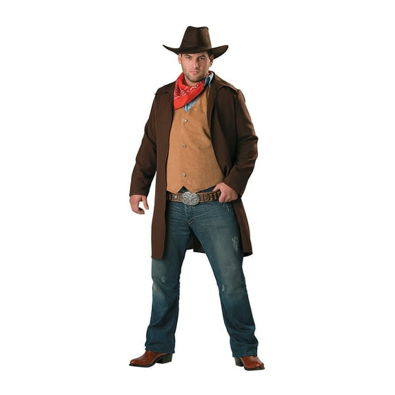 Incharacter Costumes Mens Rawhide Renegade Cowboy Costume - Size XX Large