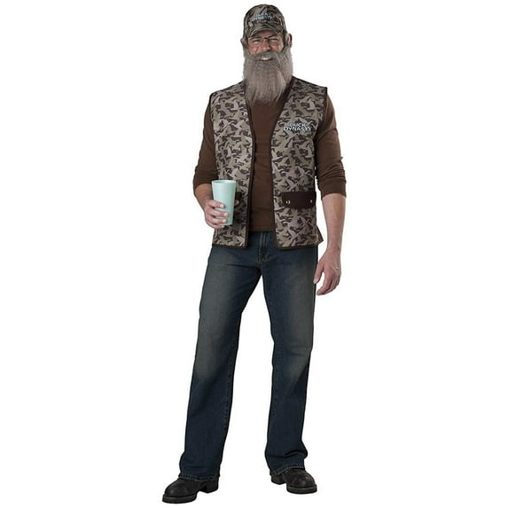 Incharacter Duck Dynasty Adult Costume Uncle Si One Size Fits Most Male