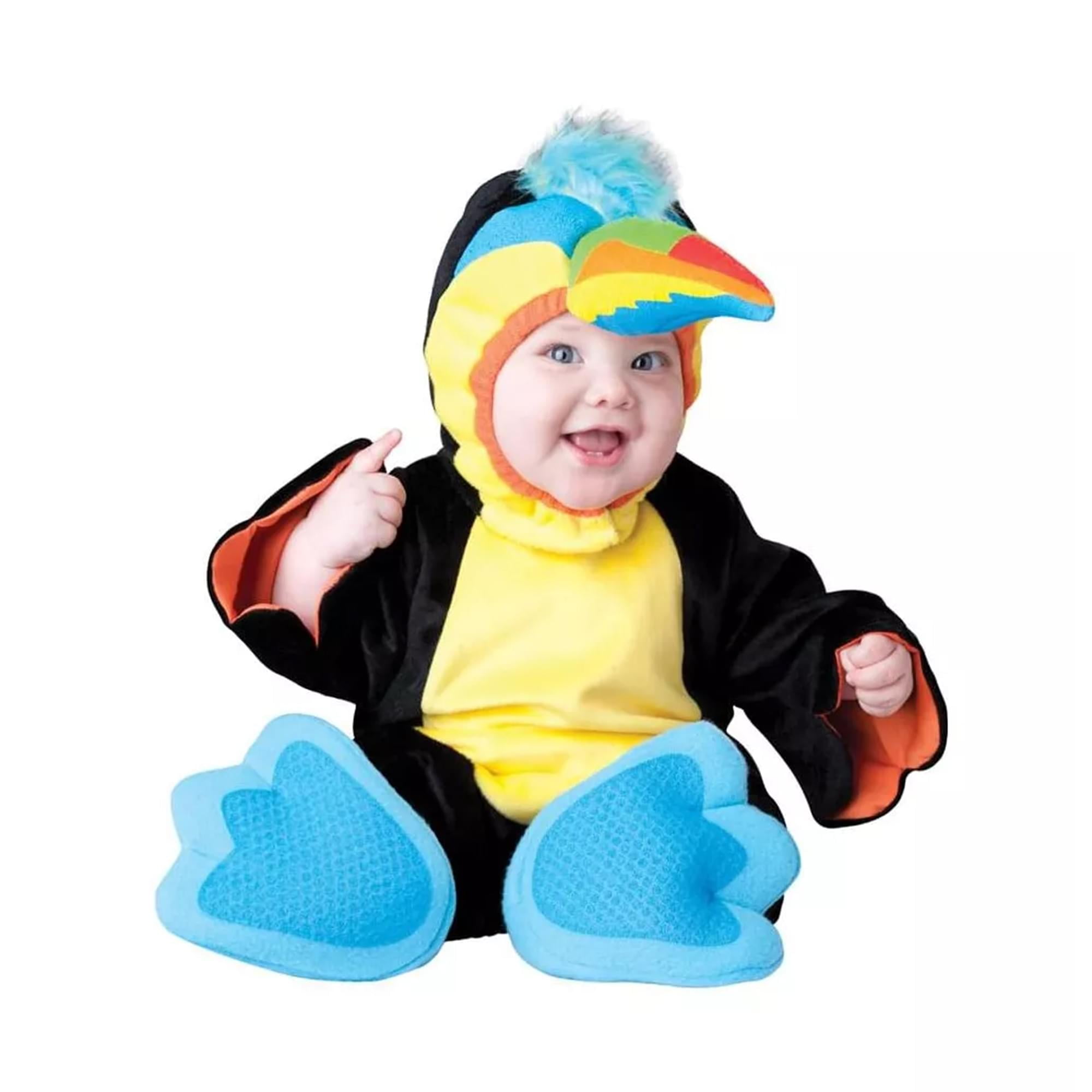 Baby Toucan Costume - Plush Hooded Bodysuit & Booties Set (0-3 Months) - View #11