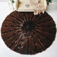 thumbnail image 1 of Inchgrass Faux Fur Oversized Area Rugs for Bedroom Living Room, Fluffy Rug Plush Decorative Rug for Indoor Home Floor Carpet chocolate 8' x 8' Round, 1 of 6