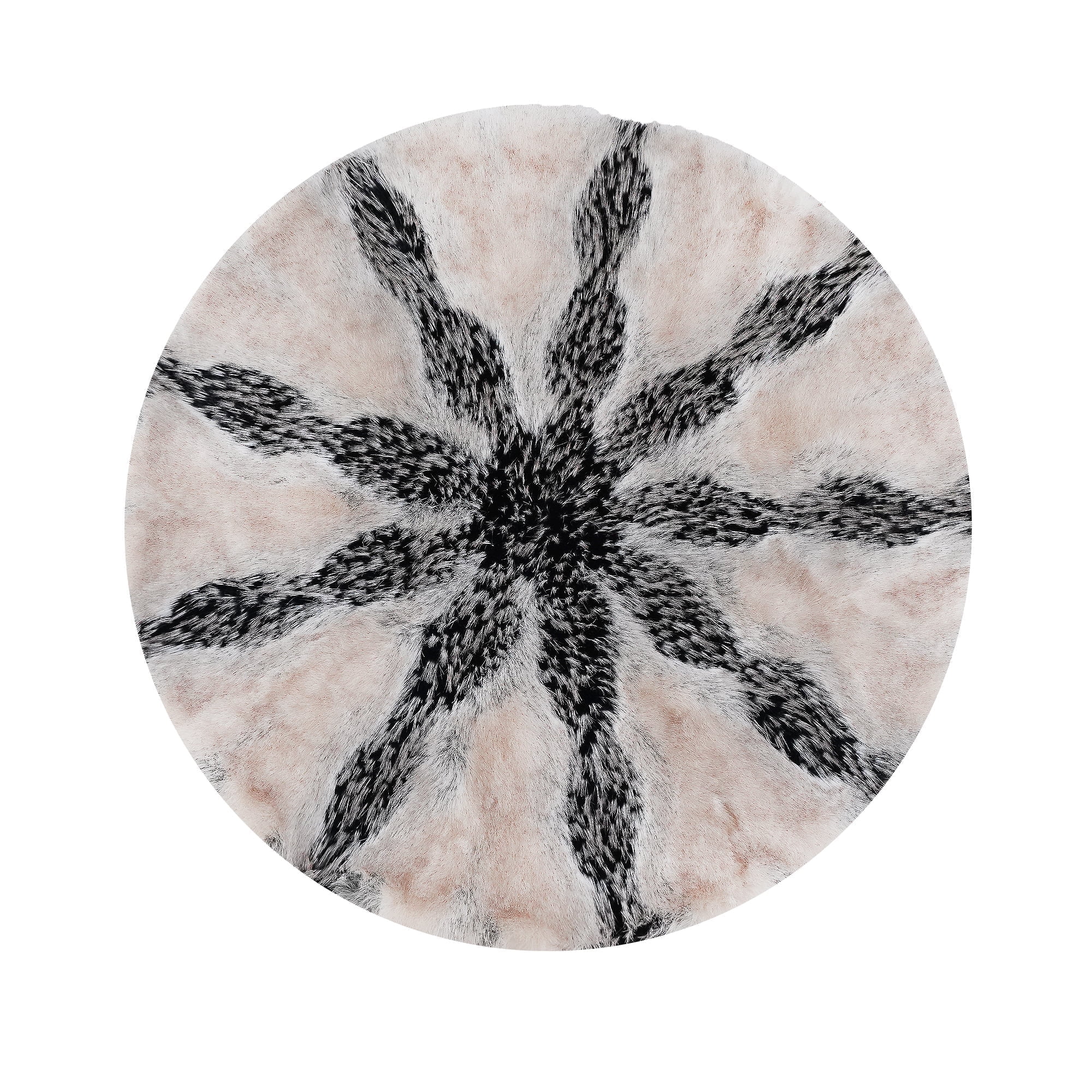 Free Shipping! Inchgrass Round Faux Fur Rug Circle Rugs Fluffy Shaggy ...