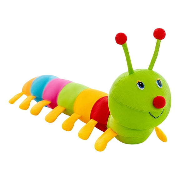 Inchworm Caterpillar Stuffed Plush Toy For Kids And Children Soft Pp Cotton Material Super Cute Design Comfortable Touching Feeling Perfect Birthday Gift Playtime Companion