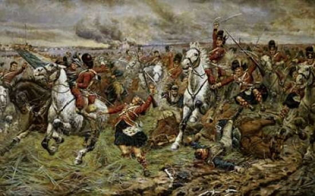 Incident at Waterloo Canvas Art - Stanley Berkeley (24 x 36)