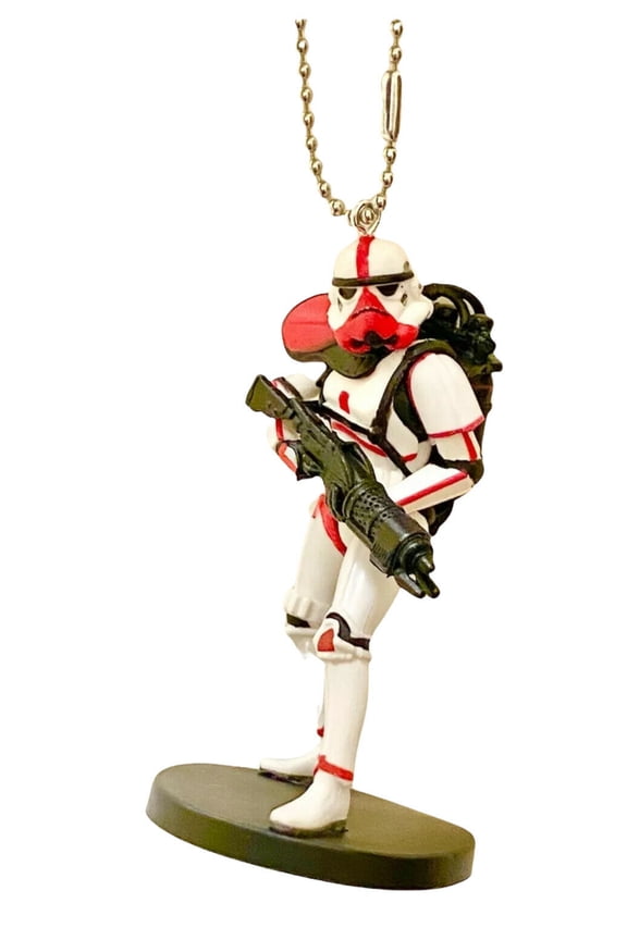 Incinerator Stormtrooper PVC Keychain Dangler Ornament 4 Mandalorian
