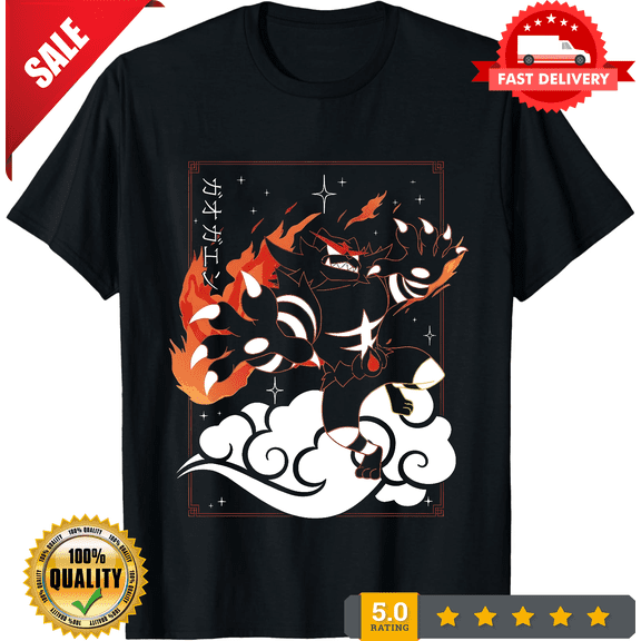 Incineroar Black Tee Perfect for a Present, Gift, Holiday, Birthday!, NEW INSTOCK-TH79877