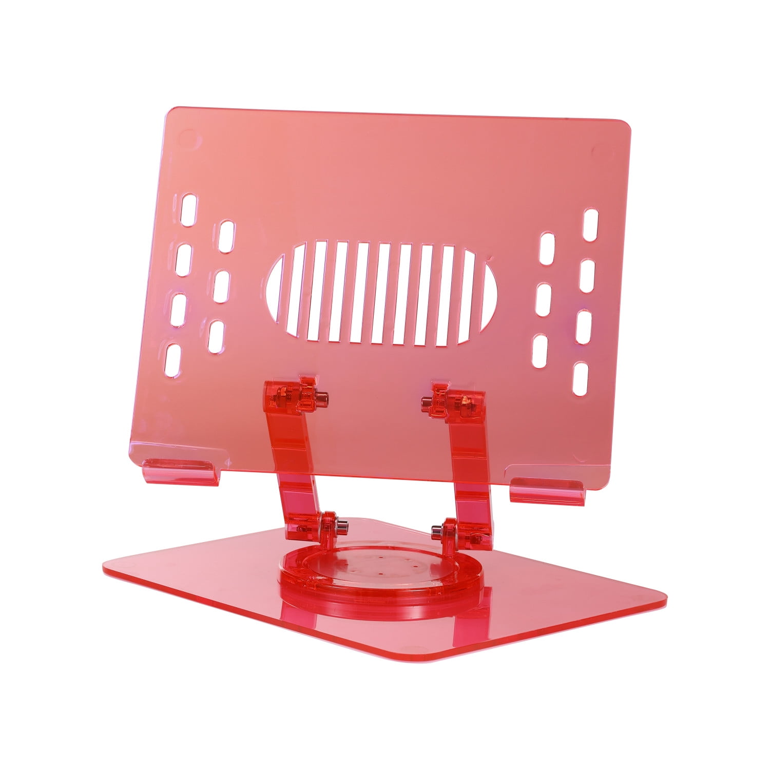 Incipio Translucent Adjustable Laptop Stand for Desk, Foldable, Portable Computer/Tablet Stand 360° Rotating-Iridescent