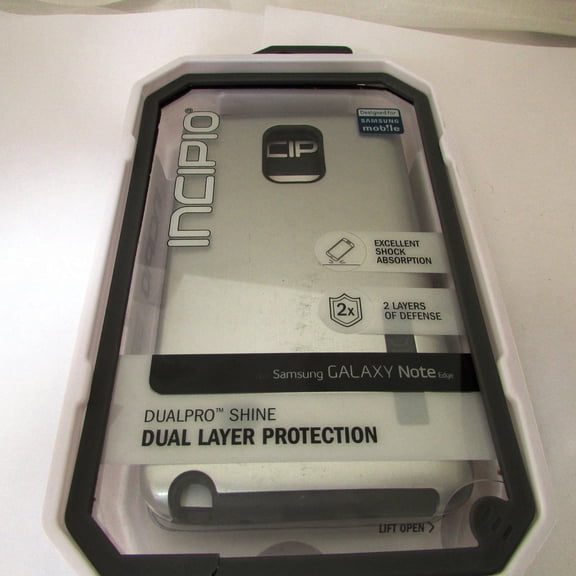 Incipio DualPRO Shine Shell Samsung Galaxy Note Edge Case Aluminum Finish
