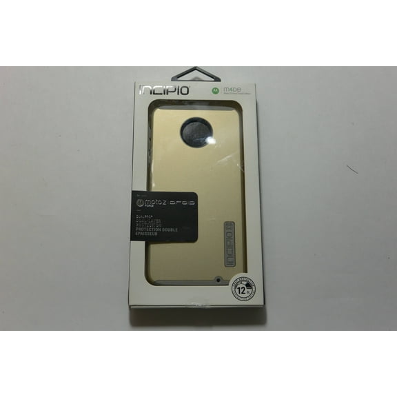 Incipio Dualpro Case For Moto Z Force Smartphone Iridescent Champagne / Light Gray