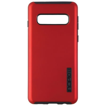 Incipio - DualPro Case for Samsung Galaxy S10 - Black/Iridescent Red