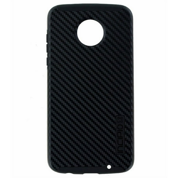 Incipio DualPro Dual Layer Case Cover for Moto Z 2 Play - Carbon Fiber Black