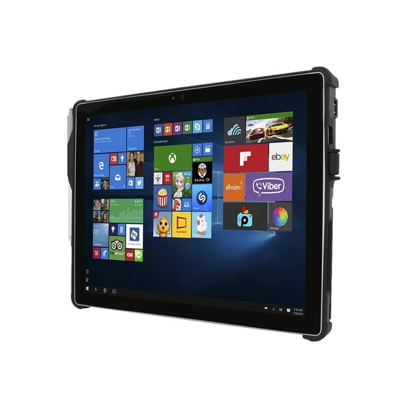 Incipio SECURITY CASE - Tablet PC protective case - with SmartCard reader - black - for Microsoft Surface Pro (Mid 2017), Pro 4, Pro 6