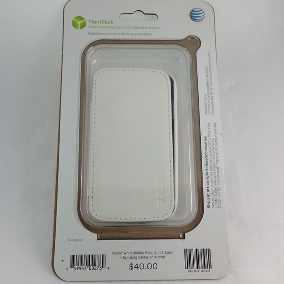 Incipio Watson Wallet Folio Samsung Galaxy SIII Mini White