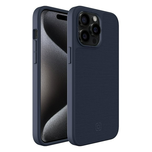 Incipio - cru. Protective Hard Shell Case with MagSafe for Apple iPhone 15 Pro Max - Navy Canvas