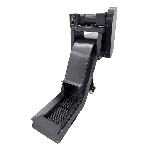 Incline CNC Chain-plate Chip Conveyor Metal Processing Lathe Scrap Discharge Equippment 220V