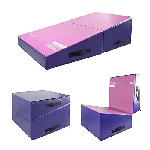 Incline Gymnastics Mat, 48”x24”x14” / 56"x28"x15" / 34”x24”x13” Folding