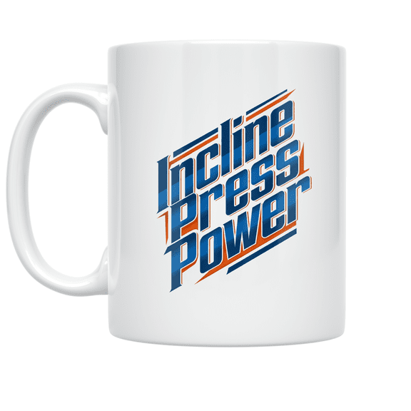 Incline Press Power - Fitness Enthusiast - 11 oz Ceramic Coffee Mug