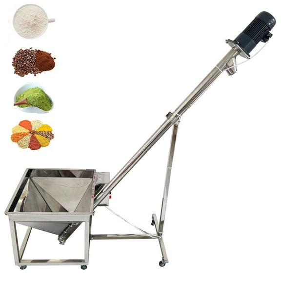 Inclined Type Helical Portable Spring Conveying Helical Conveyor Screw Feeding Machine 1PH 220V
