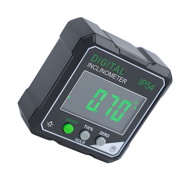 Inclinometer Double Function Measurement Tool Rotatable LED Screen For Carpentry Installation Projects