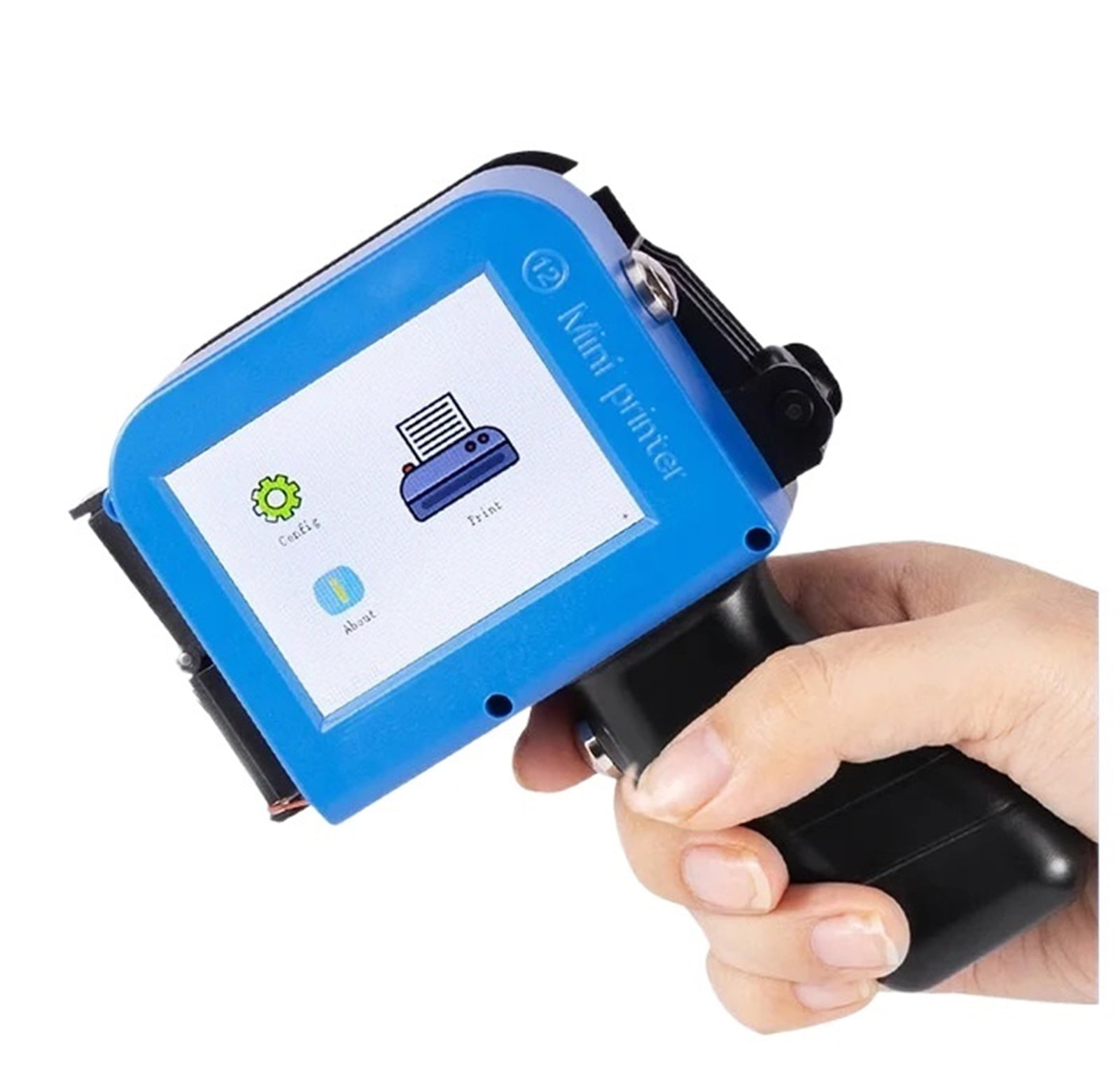 Include Cartridge 12.7mm Bar Batch Code Date Logo Expiry Label Portable Mini Handheld Jet Thermal Inkjet Printer ,Fast-Drying Ink with Crisp Output