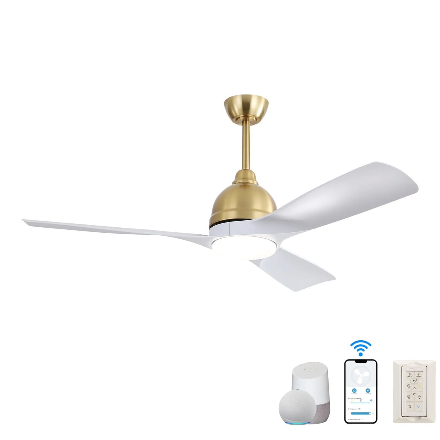 Included is a Smart APP Control for this Modern 54 Inch Ceiling Fan