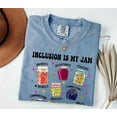 thumbnail image 1 of Inclusion Is My Jam Shirt – Comfort Colors Autism Awareness Tee, Neurodiversity Crewneck, Special Education Teacher Sweater, 1 of 8