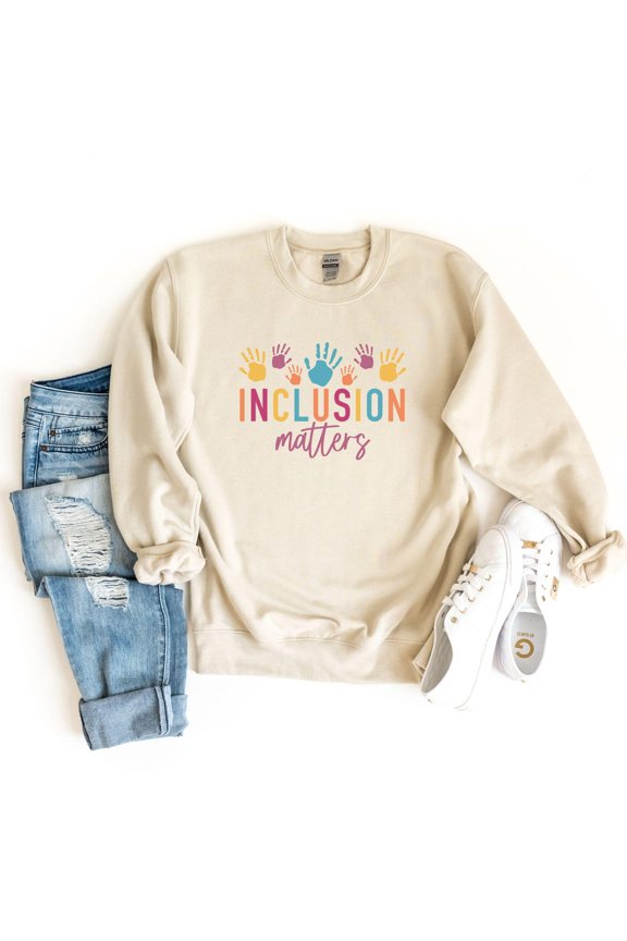 Inclusion Matters Special Education Autism Awareness Equality Sweatshirt All size S-3XL