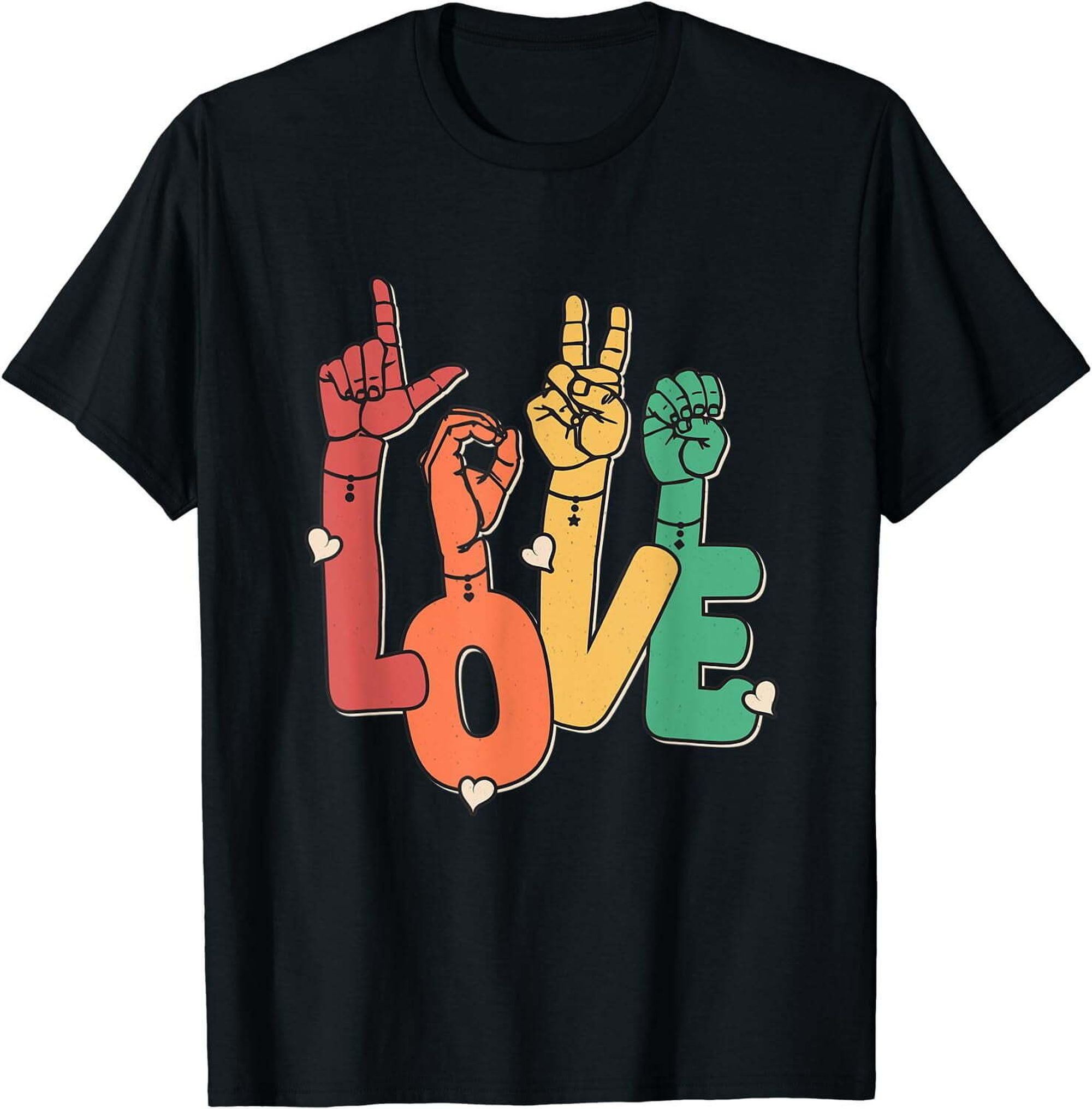 Inclusive Communication ASL Interpreter Tee for Deaf and Hearing