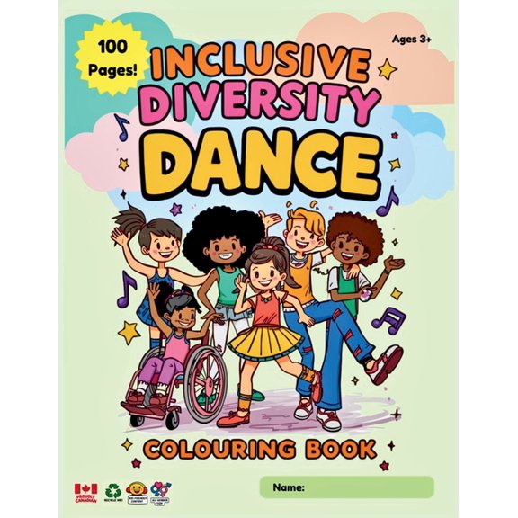 Inclusive Diversity Dance Colouring Book, (Paperback)