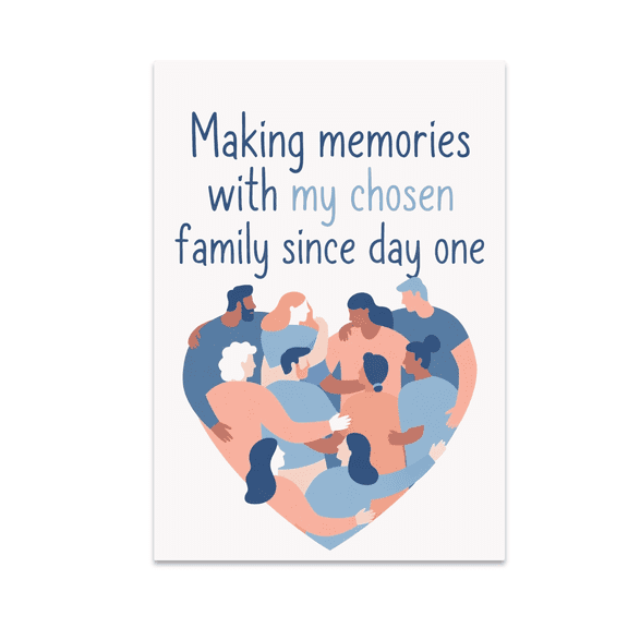 Inclusive Family Wall Art - Chosen Family Enthusiast - 13x19 Poster Print