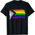 thumbnail image 1 of Inclusive Progress Pride Flag Gay Pride LGBTQ Rainbow Flag T-Shirt, 1 of 3