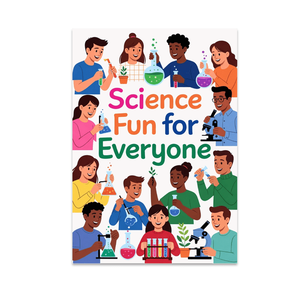 Inclusive Science Wall Art - Science Enthusiast - 13x19 Poster Print