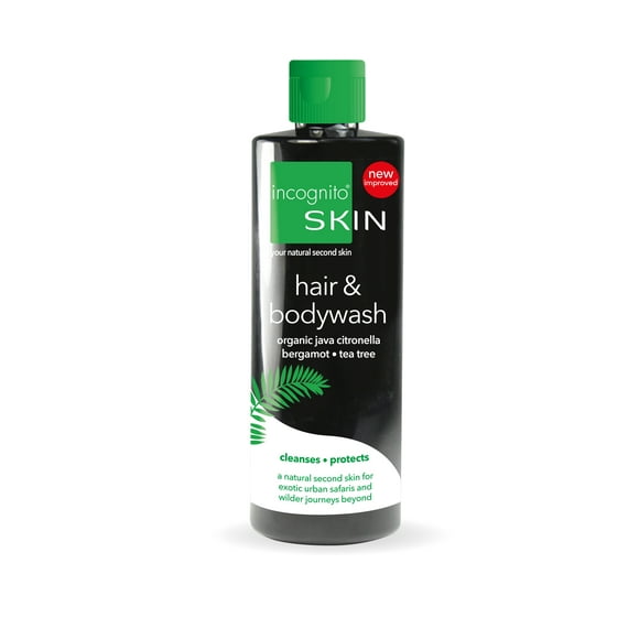 Incognito Multi - Award Winning 100% Natural DEET FREE Insect Repelling 2 in 1 Hair and Body Wash 6.7floz (200ml)