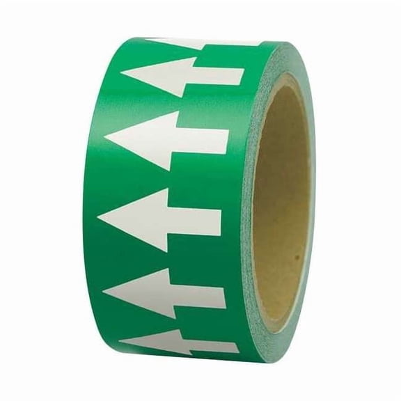 Incom Arrow Tape,Green,1in W,108ft Roll L PMA152