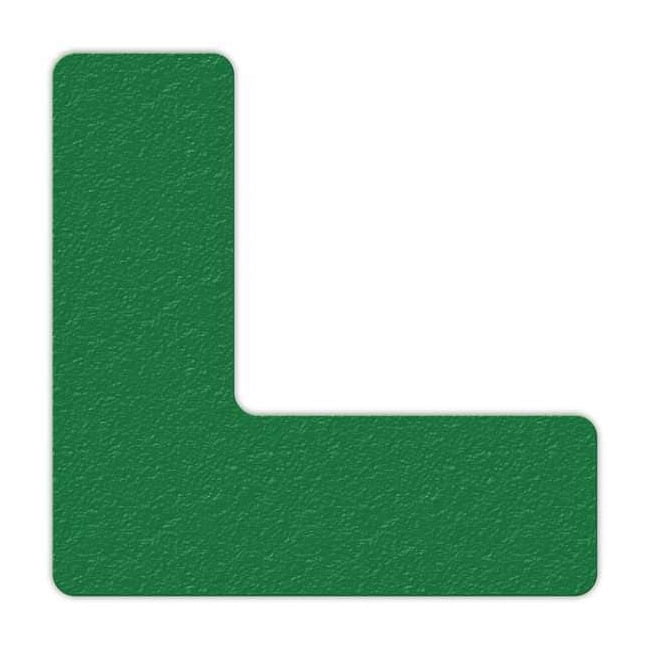 Incom Floor Tape,Green,6 inx6 in,L,PK25 LM110G