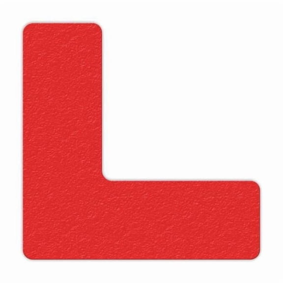 Incom Floor Tape,Red,2 inx6 in,L,PK25 LM110R