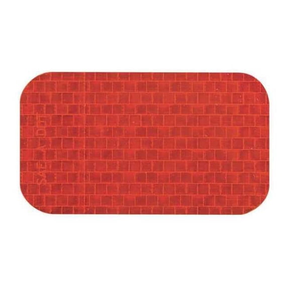 Incom Floor Tape,Red,2inx3.5in,Rectangle,PK50 RR250RD