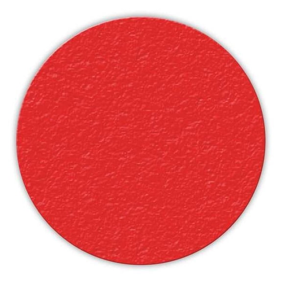 Incom Floor Tape,Red,3 inx3 in,Circle,PK25 LM200R