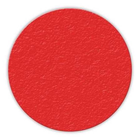Incom Floor Tape,Red,3 inx3 in,Circle,PK25 LM200R