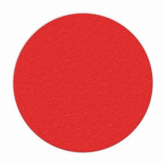 Incom Floor Tape,Red,6 inx6 in,Circle,PK25 LM190R