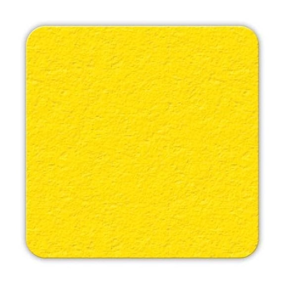 Incom Floor Tape,Yellow,3 inx3 in,Square,PK25 LM160Y