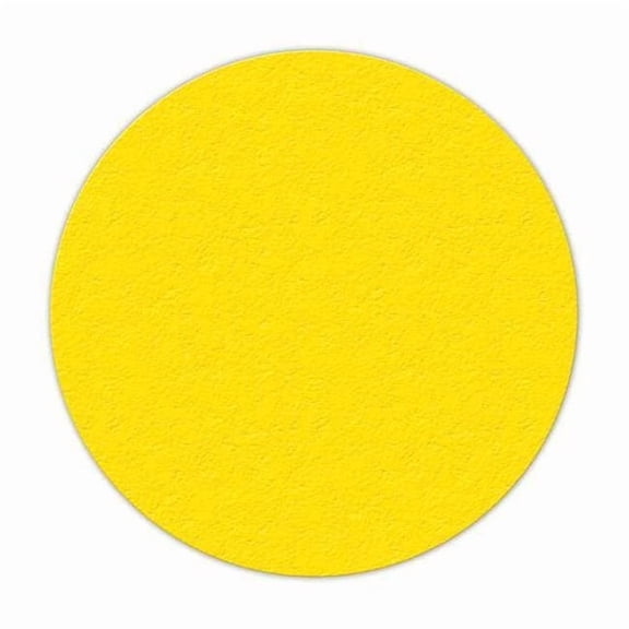 Incom Floor Tape,Yellow,6 inx6 in,Circle,PK25 LM190Y