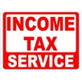 thumbnail image 1 of Income Tax Service Sign, 1 of 1