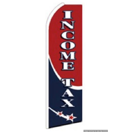 Income Tax Swooper flag Without Pole Advertisement /Business Flags | Feather Flag |