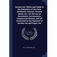 thumbnail image 1 of Income tax Tables and Guide to the Deduction of tax From Dividends, Interest, Ground Rents, etc., for the use of Secretaries, Accountants, Commercial Houses, and all Concerned in the Payment of Income tax and Super-tax (Paperback), 1 of 1