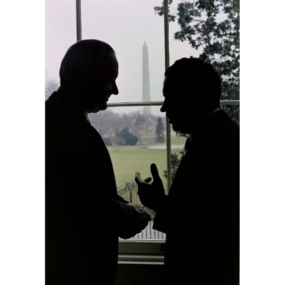 Incoming And Outgoing Presidents Johnson And Nixon Meet In The White House On Inauguration Day. Jan 20 History