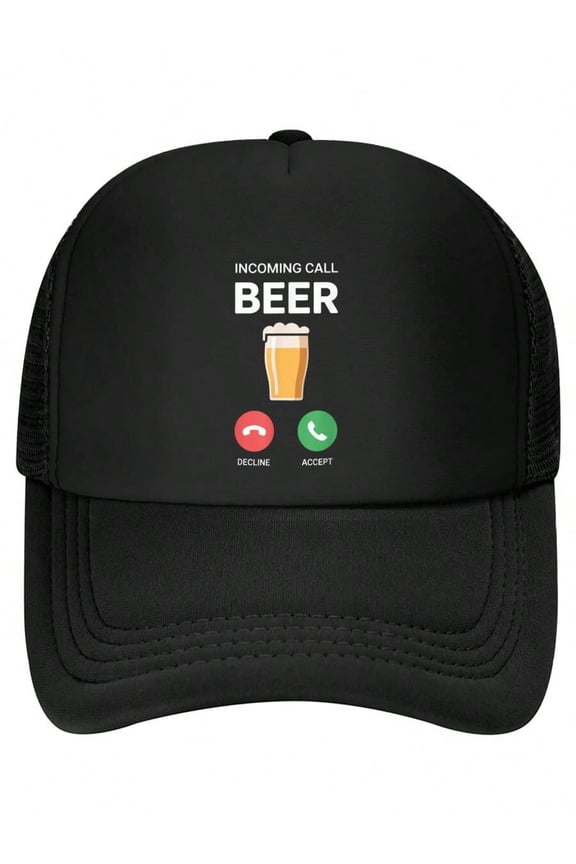 Incoming Call Beer Bachelor Bar Crawl Drinking Party Beer Baseball Cap