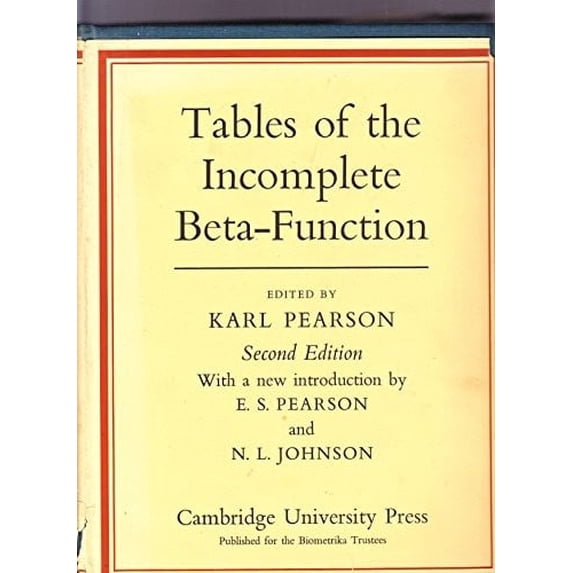 Pre-Owned Incomplete Beta Function 9780521059220 Used