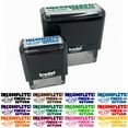 thumbnail image 1 of Incomplete! Finish and Return Teacher Student School Self-Inking Rubber Stamp Ink Stamper - Black Ink - Small 1-1/2 Inch, 1 of 7